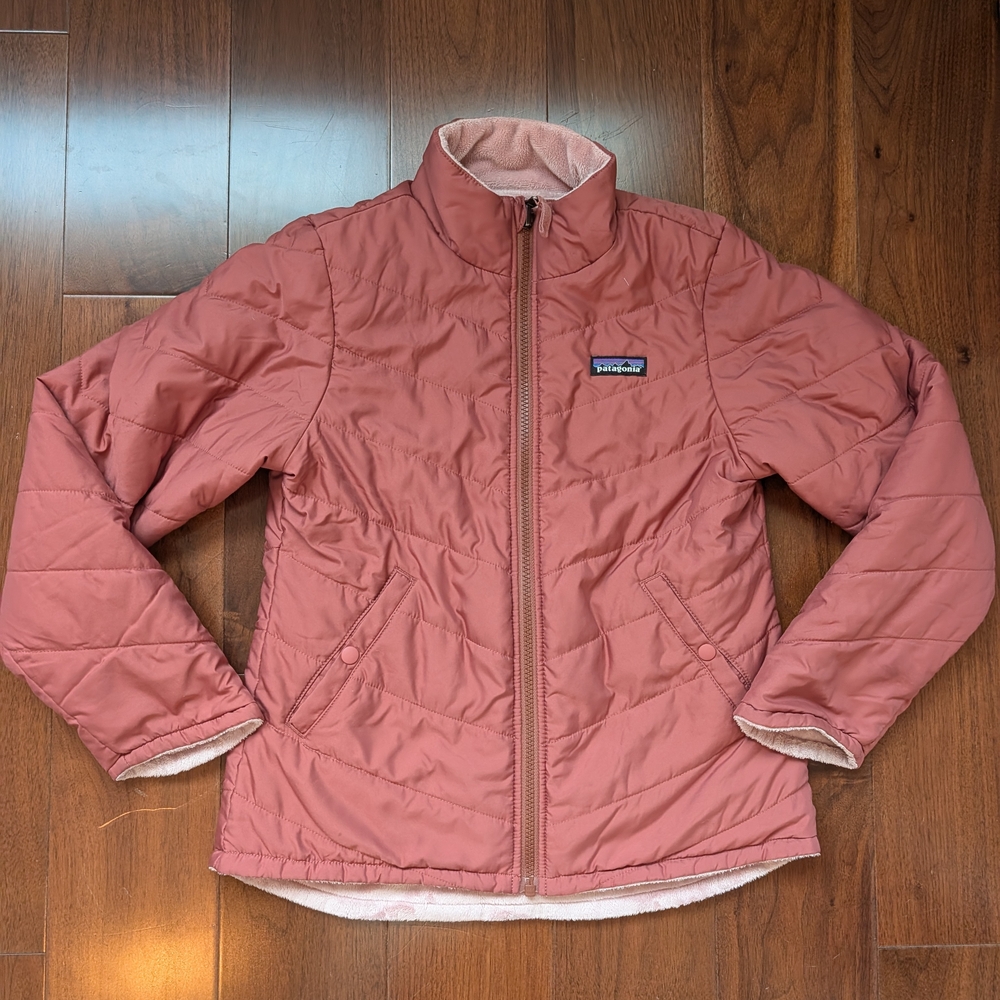 Patagonia Kids Dusty Pink Puffer Jacket